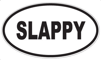 SLAPPY - Oval Sticker