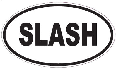 SLASH - Oval Magnet