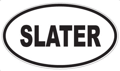 SLATER - Oval Magnet