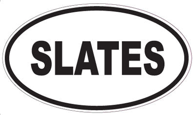 SLATES - Oval Sticker