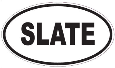 SLATE - Oval Magnet