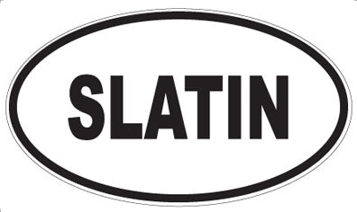 SLATIN - Oval Sticker