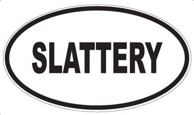 SLATTERY - Oval Magnet