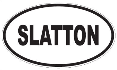 SLATTON - Oval Sticker
