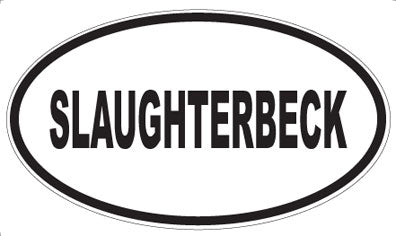SLAUGHTERBECK - Oval Magnet