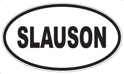 SLAUSON - Oval Magnet