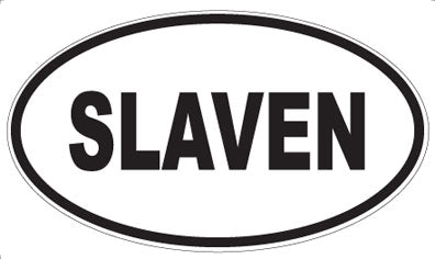 SLAVEN - Oval Magnet