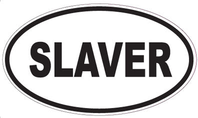SLAVER - Oval Sticker