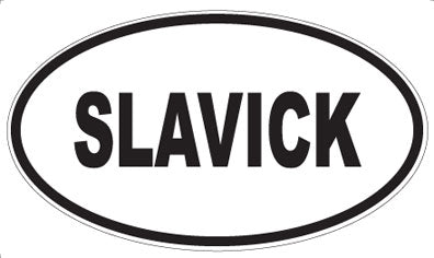 SLAVICK - Oval Sticker