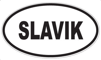 SLAVIK - Oval Sticker