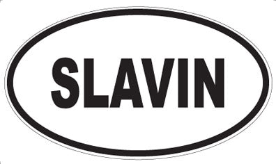 SLAVIN - Oval Sticker