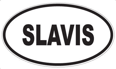 SLAVIS - Oval Sticker