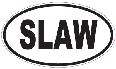 SLAW - Oval Sticker