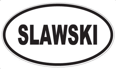SLAWSKI - Oval Sticker