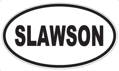 SLAWSON - Oval Sticker
