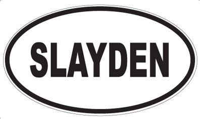 SLAYDEN - Oval Sticker