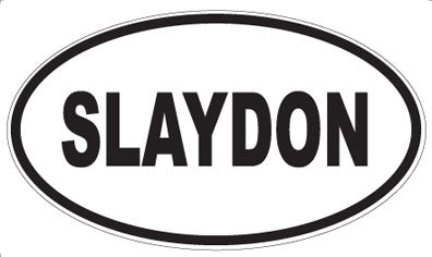 SLAYDON - Oval Sticker