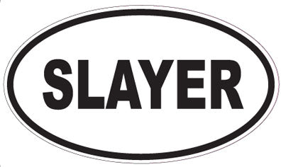 SLAYER - Oval Sticker