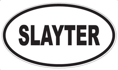 SLAYTER - Oval Magnet