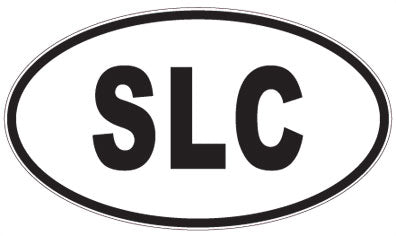 SLC - 3 Letter Initials Oval Magnet