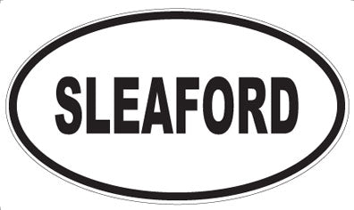 SLEAFORD - Oval Sticker