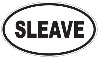 SLEAVE - Oval Sticker