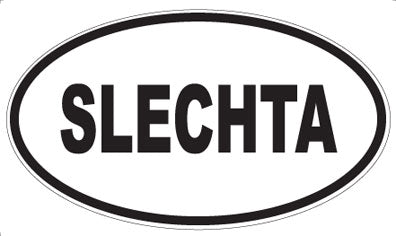SLECHTA - Oval Sticker
