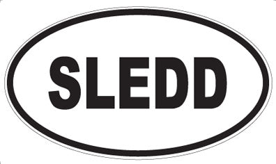 SLEDD - Oval Sticker