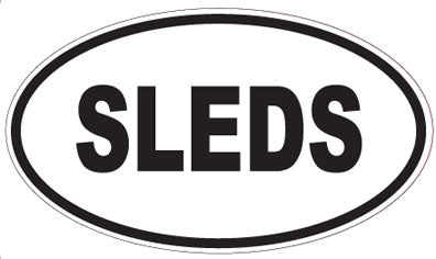 SLEDS - Oval Magnet