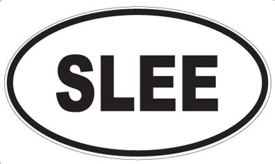 SLEE - Oval Sticker