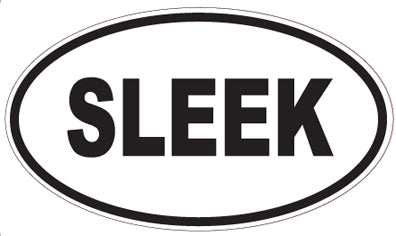 SLEEK - Oval Sticker