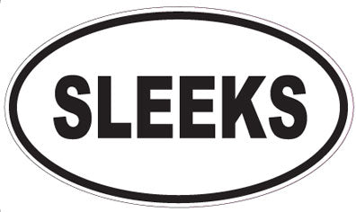 SLEEKS - Oval Sticker