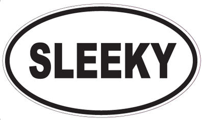 SLEEKY - Oval Sticker