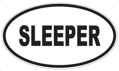 SLEEPER - Oval Magnet