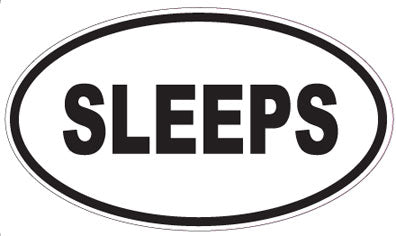 SLEEPS - Oval Sticker