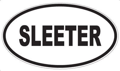 SLEETER - Oval Sticker