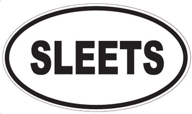 SLEETS - Oval Sticker