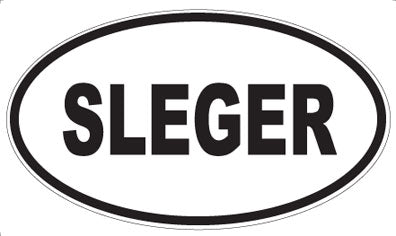 SLEGER - Oval Sticker
