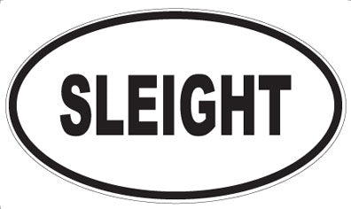 SLEIGHT - Oval Magnet