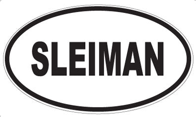 SLEIMAN - Oval Sticker