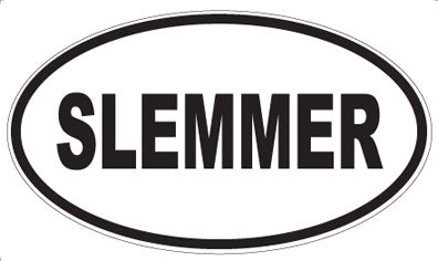 SLEMMER - Oval Sticker