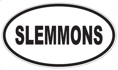 SLEMMONS - Oval Magnet