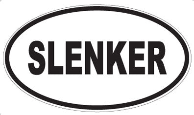 SLENKER - Oval Sticker