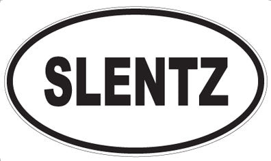SLENTZ - Oval Sticker