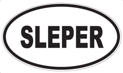 SLEPER - Oval Magnet