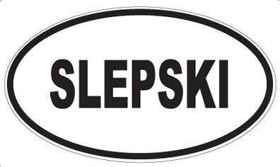 SLEPSKI - Oval Sticker