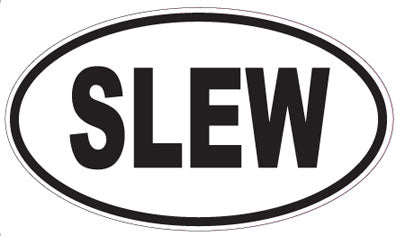 SLEW - Oval Sticker