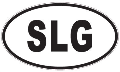 SLG - 3 Letter Initials Oval Magnet