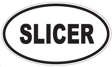 SLICER - Oval Sticker