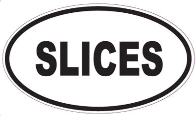 SLICES - Oval Sticker